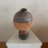 Textured Bottle Form Studio Pottery Decorative Vessel