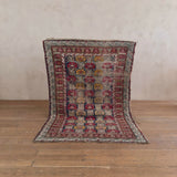 Antique Pomegranate & Indigo Turkish Rug