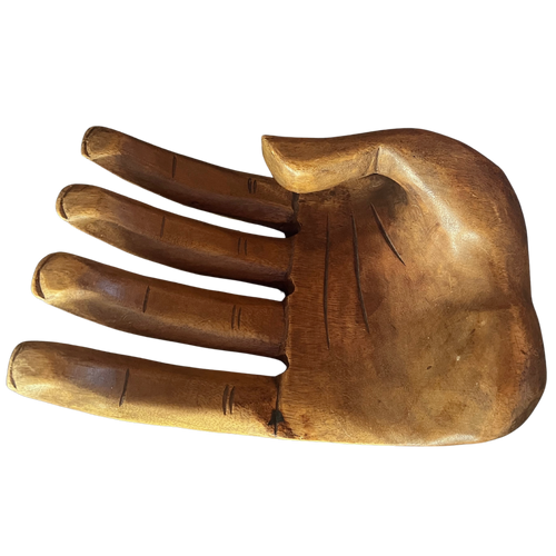 Large Wooden Hand Object