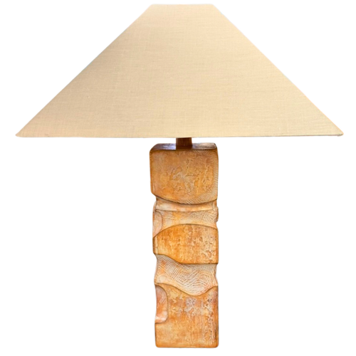 Handmade Brutalist Ceramic Table Lamp