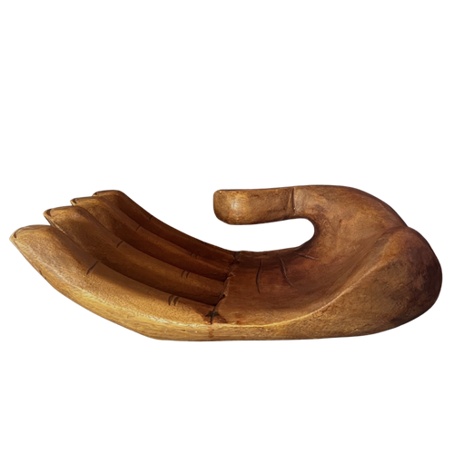 Large Wooden Hand Object