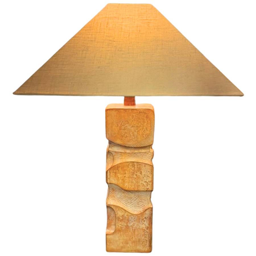 Handmade Brutalist Ceramic Table Lamp