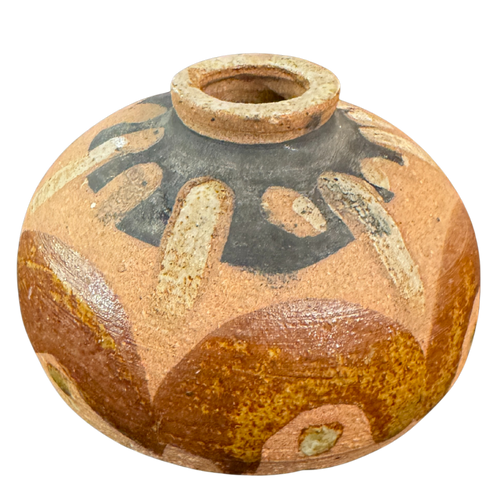 Abstract Design Stoneware Vessel