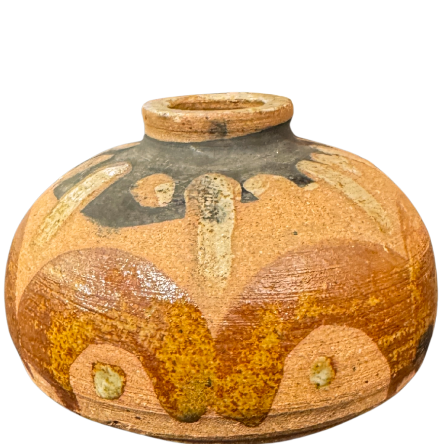 Abstract Design Stoneware Vessel