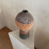 Textured Bottle Form Studio Pottery Decorative Vessel
