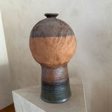 Textured Bottle Form Studio Pottery Decorative Vessel