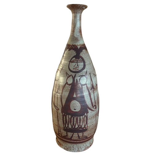 Large Painted Figure Vessel