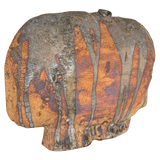 Organic Form Studio Ceramic Vessel with Textured Ash Glaze