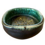 Dark Green Studio Pottery Bowl