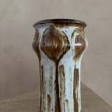 Tonal Drip Glazed Ceramic Vessel