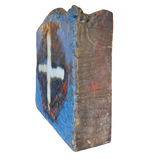 Small Painted Wood Block Wall Art