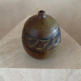 Carved Rounded Studio Bud Vase