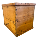 Vintage Handmade Pine Storage Box