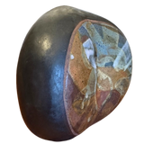 Heart Shaped Studio Vessel with Glazed Inlay