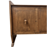 Aged French Oak Three Door Sideboard
