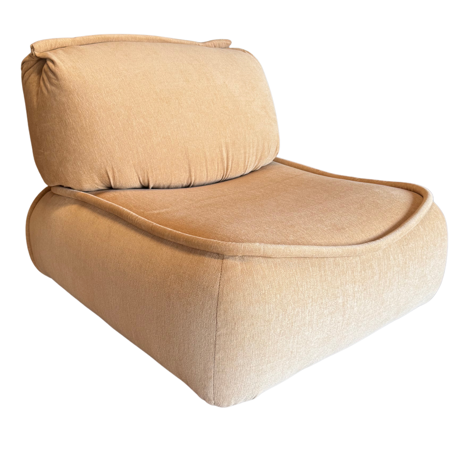 5 Piece Butter Chenille Modular Lounge Seating Set