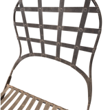 Sculptural Iron Folding Chair