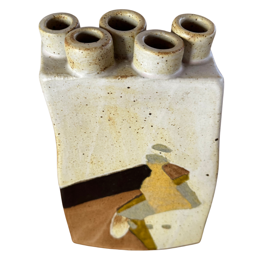 Abstract Multispout Studio Pottery Vessel