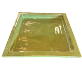 Moss Green Glazed Ceramic Tray