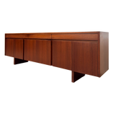 Low Teak Panel Sideboard, 1970s