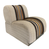 Sunset Stripe Modular Chairs in Textured Herringbone