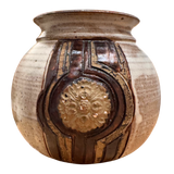 Relief Medallion Studio Ceramic Vessel