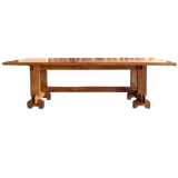 Antique Oak Trestle Dining Table