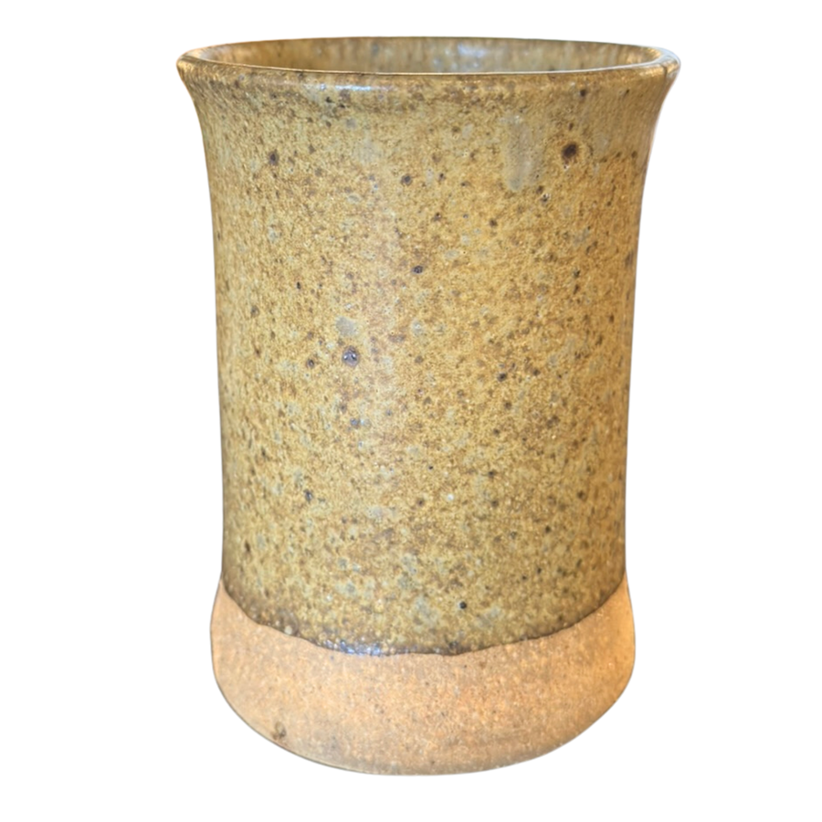 Set of Eight Textured Stoneware Tumblers