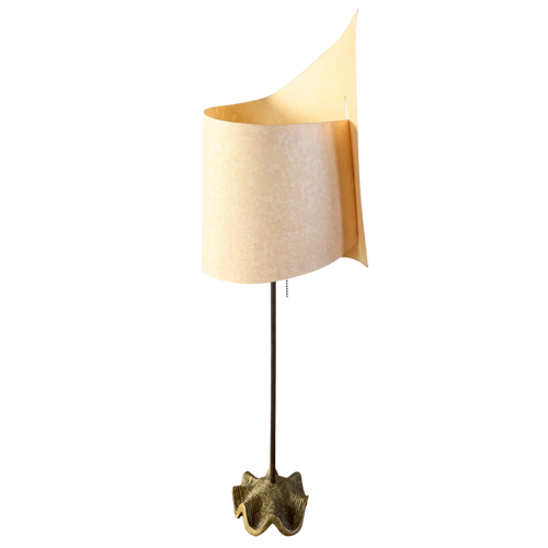 Nautilus Shell Table Lamp with Sculptural Shade