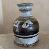 Earth Tone Brushwork Studio Ceramic Vessel
