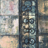 French Pastel Tile Top Coffee Table, 1970s