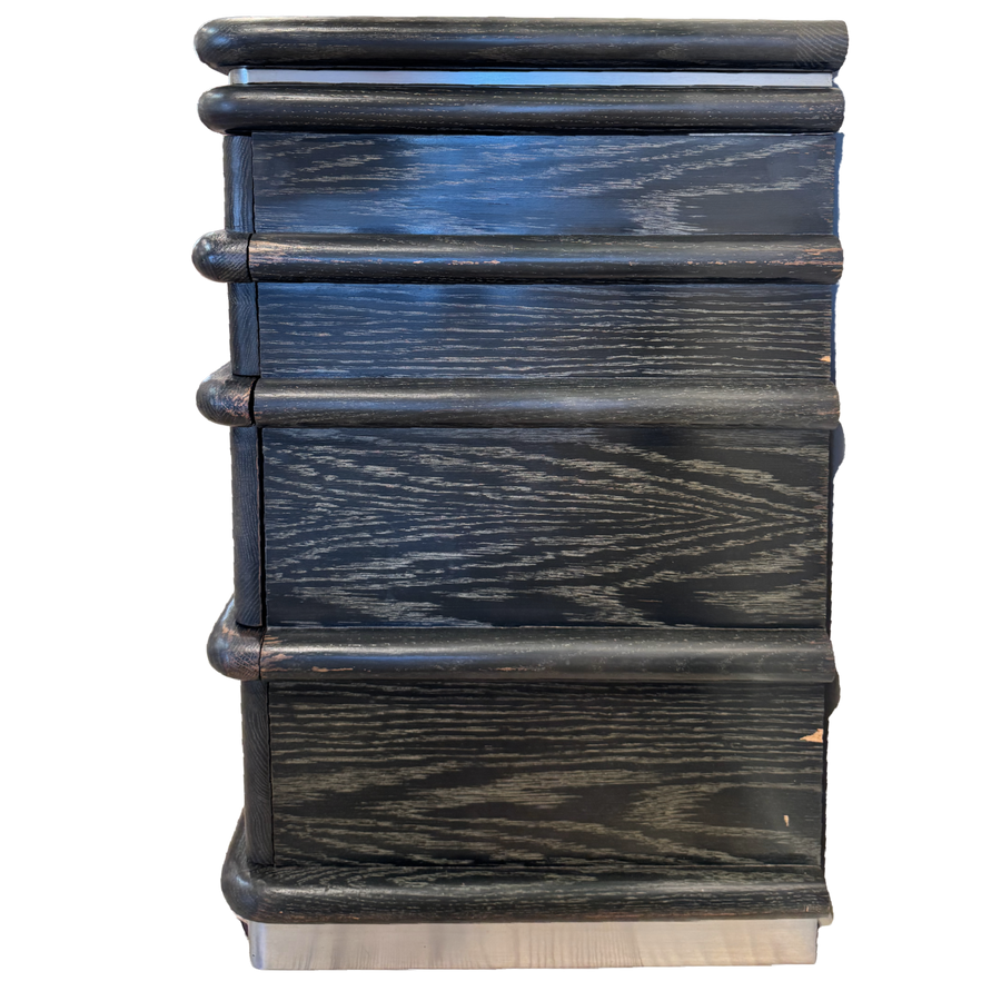 7 Drawer Ebony Oak Dresser by Jay Spectre for Century, 1980s