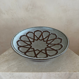 Incised Geometric Ceramic Platter