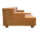 Pair of Tiered Wicker Lounge Chairs