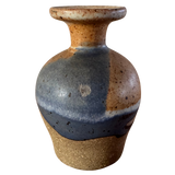 Studio Ceramic Vase in Blue Gradient Glaze