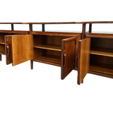 Long Hand Carved Walnut Sideboard