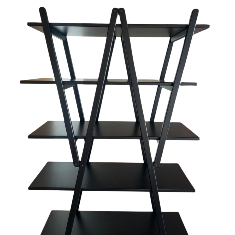 Ebony 'Nuvola Rossa' Bookcase by Vico Magistretti for Cassina