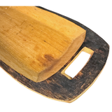 Painted Edge Carved Wood Tray