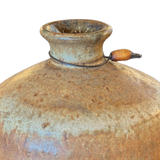 Small Brown Glazed Ceramic Vessel