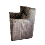 Vintage Chocolate Leather High Back De Sede Loveseat