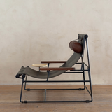 Leather Sling Lounge Chair by Tyler Hays and Made by BDDW