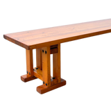 Solid Pine Ironbolt Trestle Bench