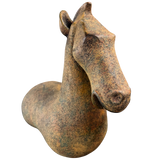 Textural Ceramic Horse Sculpture