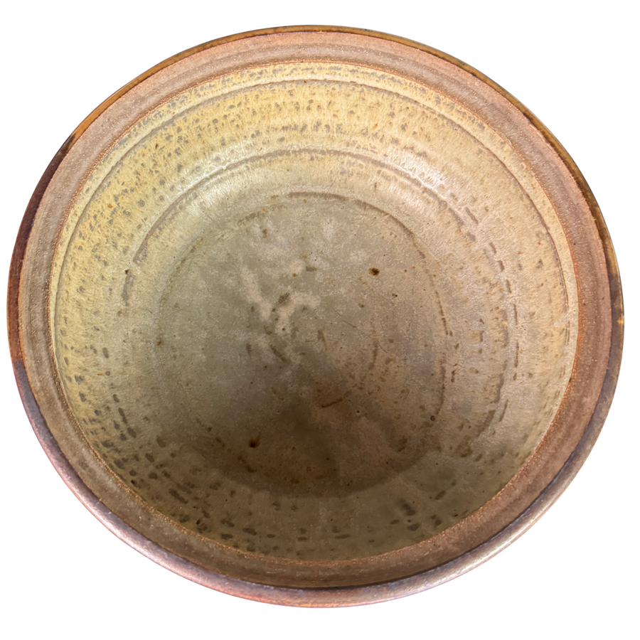 Drip Glaze Studio Pottery Lidded Vessel