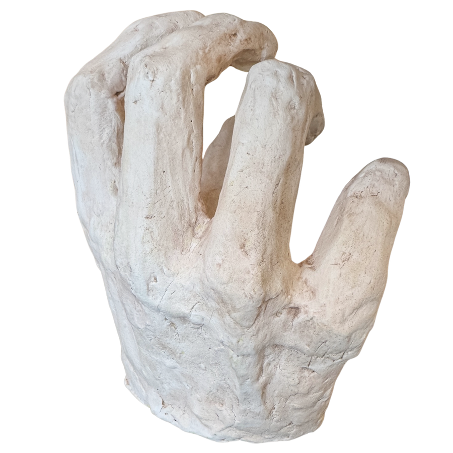 Unglazed Ceramic Hand Form