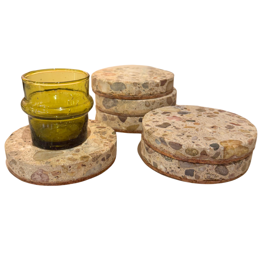 Set of 6 Mixed Stone Coasters