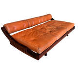 Leather Daybed Sofa 'GS 195' by Gianni Songia for Sormani, 1960s