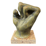 Patinated Bronze Hand Sculpture