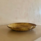 Large Crater Glaze Studio Serving Dish