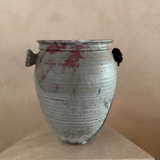 Contrast Glaze Studio Pottery Vase with Handles